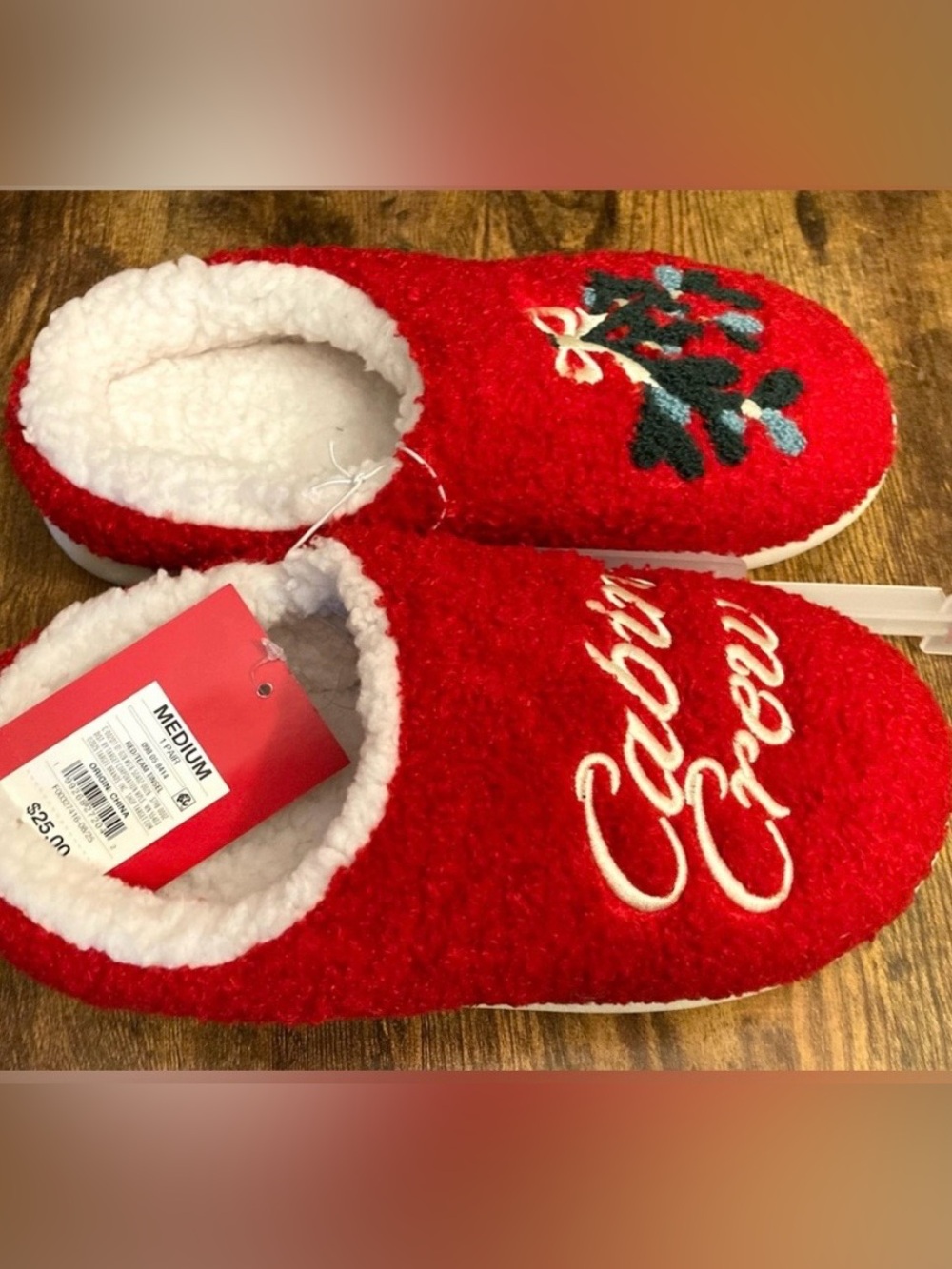 Adult Cabin Crew Scuff Slippers - Wondershop™ Red Medium new